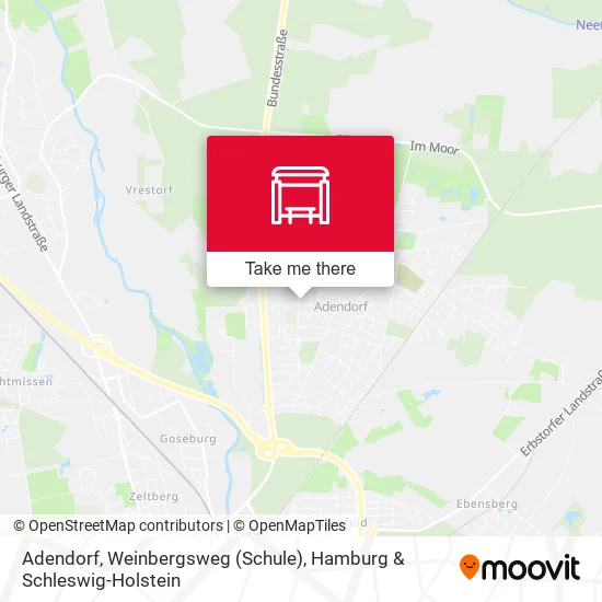 Карта Adendorf, Weinbergsweg (Schule)