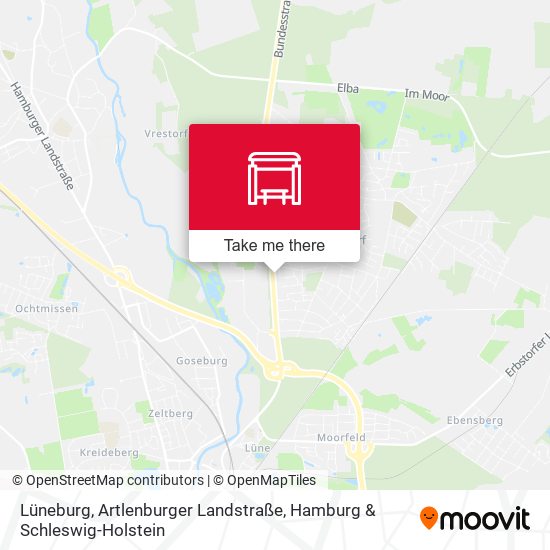 Lüneburg, Artlenburger Landstraße map