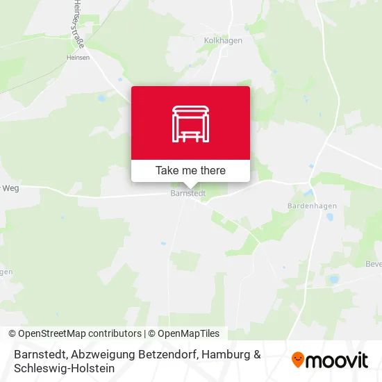 Карта Barnstedt, Abzweigung Betzendorf