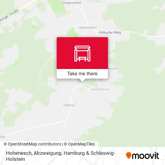 Карта Hohenesch, Abzweigung