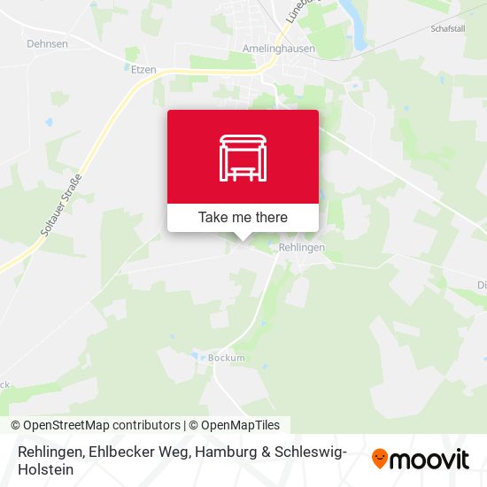 Rehlingen, Ehlbecker Weg map