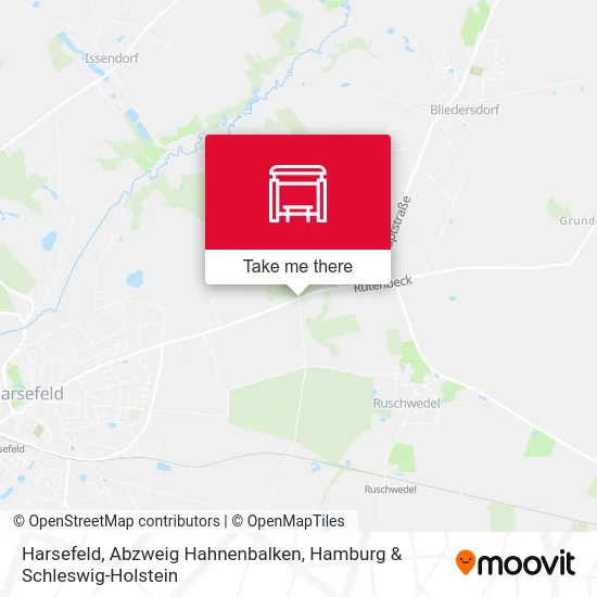 Карта Harsefeld, Abzweig Hahnenbalken