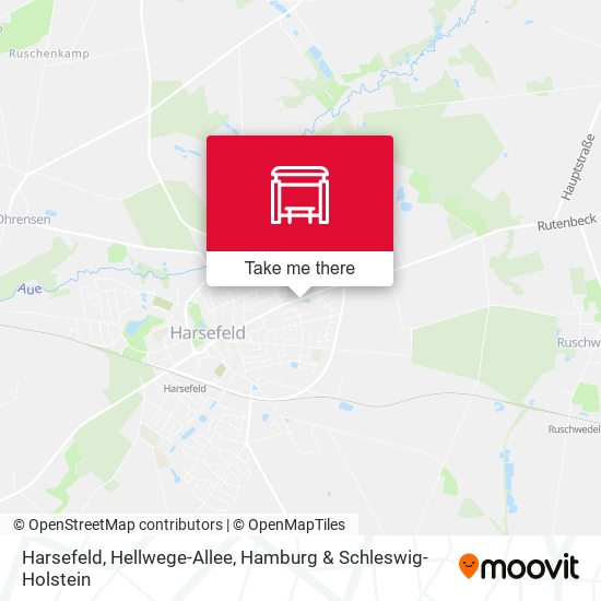 Harsefeld, Hellwege-Allee map