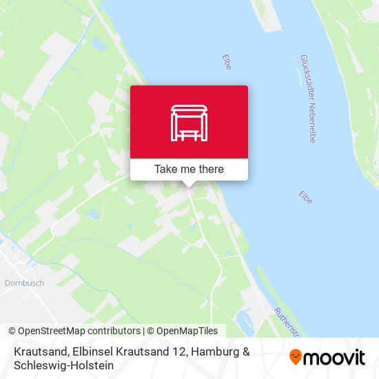 Krautsand, Elbinsel Krautsand 12 map