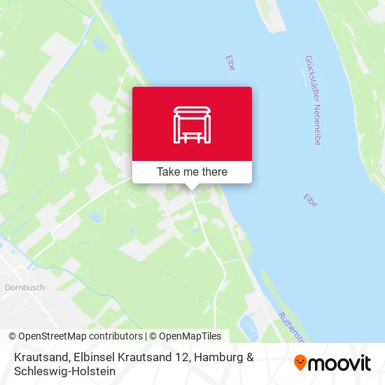 Карта Krautsand, Elbinsel Krautsand 12