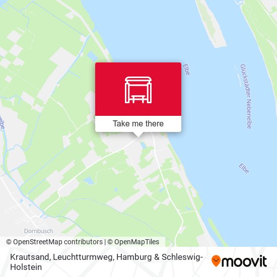 Krautsand, Leuchtturmweg map