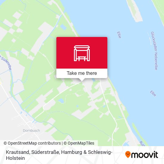 Krautsand, Süderstraße map