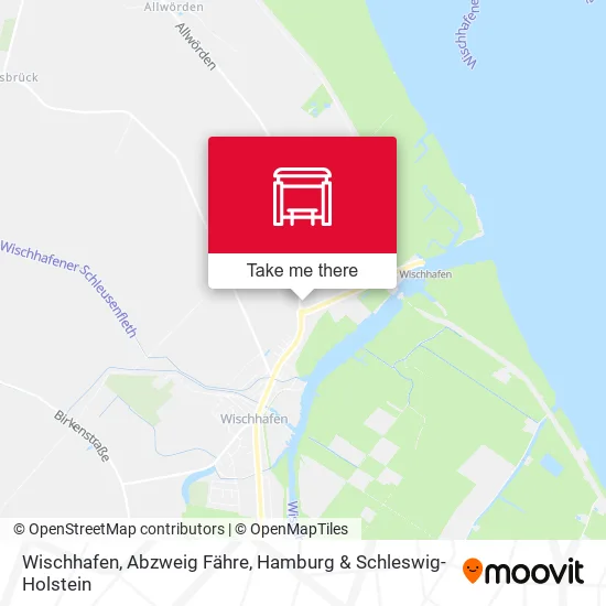 Карта Wischhafen, Abzweig Fähre