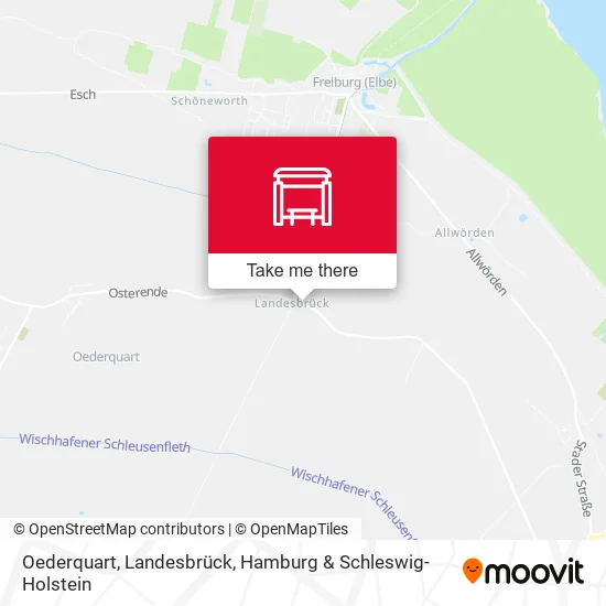 Карта Oederquart, Landesbrück