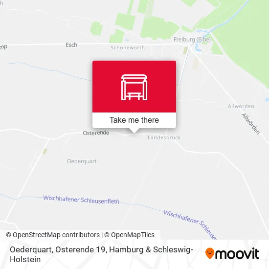Карта Oederquart, Osterende 19