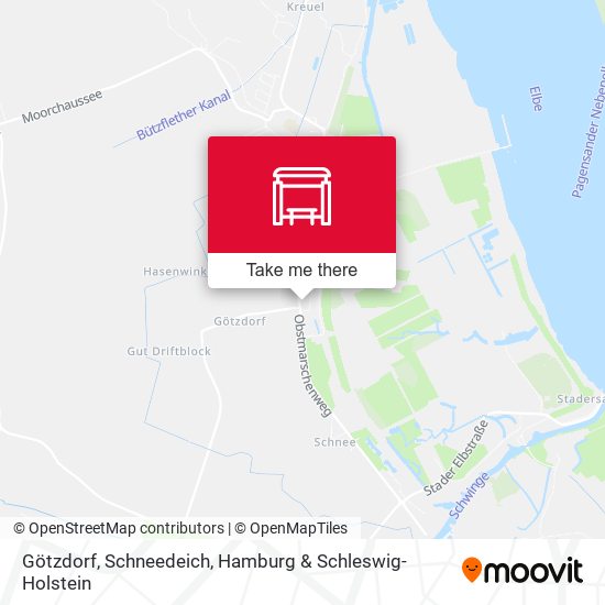 Götzdorf, Schneedeich map