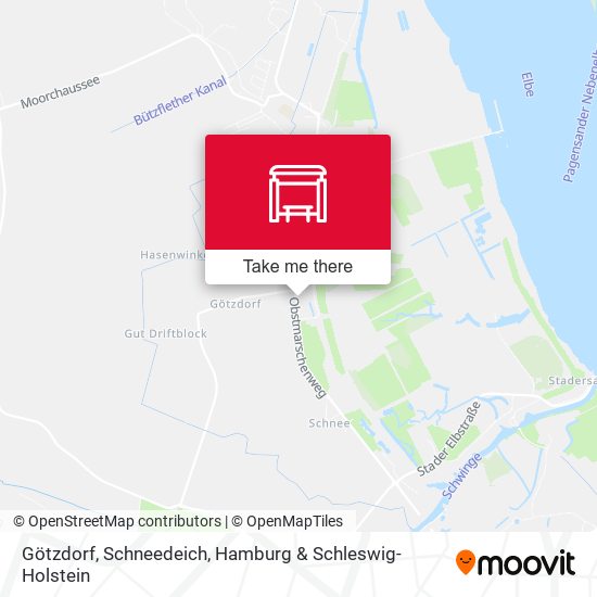 Götzdorf, Schneedeich map