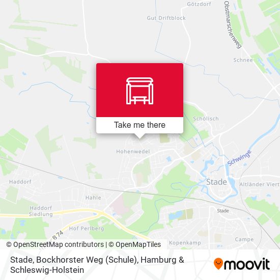 Stade, Bockhorster Weg (Schule) map