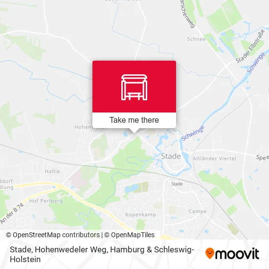 Карта Stade, Hohenwedeler Weg