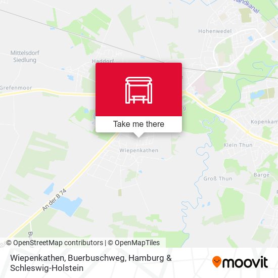 Wiepenkathen, Buerbuschweg map