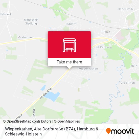 Wiepenkathen, Alte Dorfstraße (B74) map