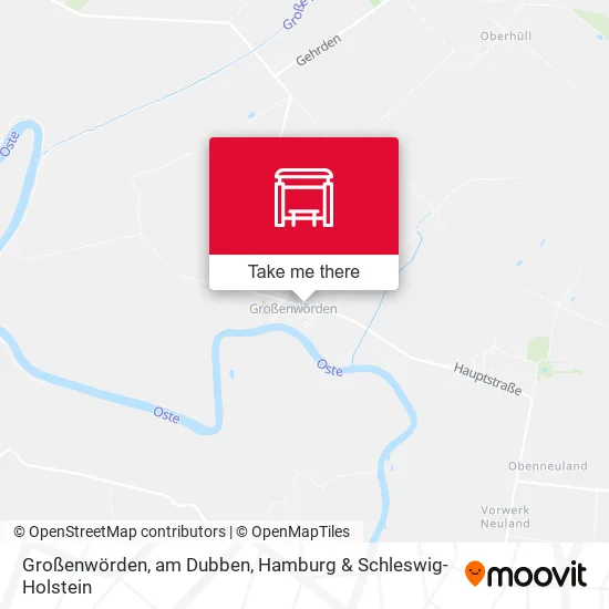 Карта Großenwörden, am Dubben