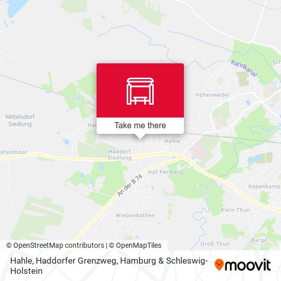 Hahle, Haddorfer Grenzweg map