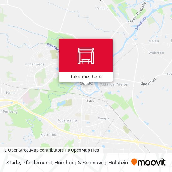 Stade, Pferdemarkt map