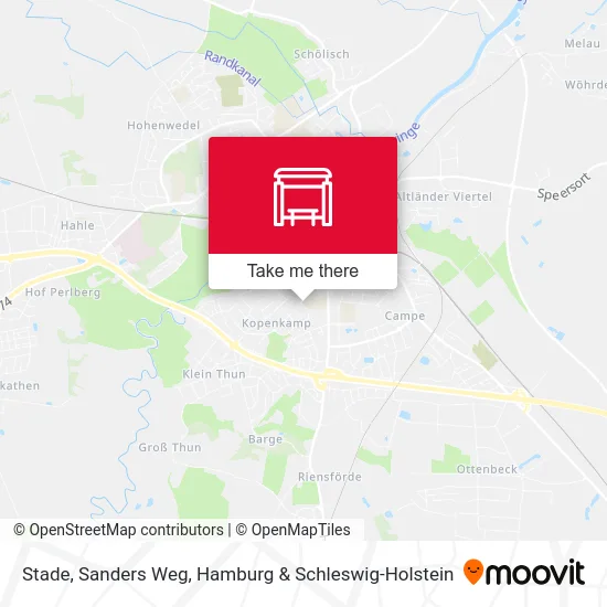 Карта Stade, Sanders Weg