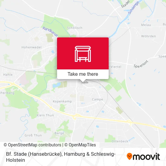 Карта Bf. Stade (Hansebrücke)