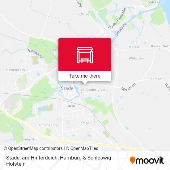 Карта Stade, am Hinterdeich