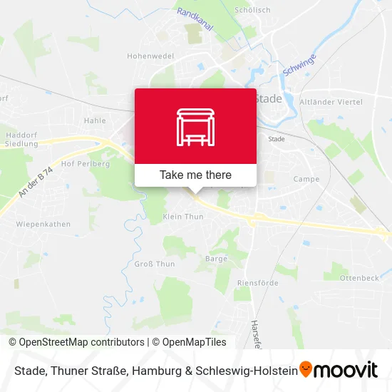 Карта Stade, Thuner Straße
