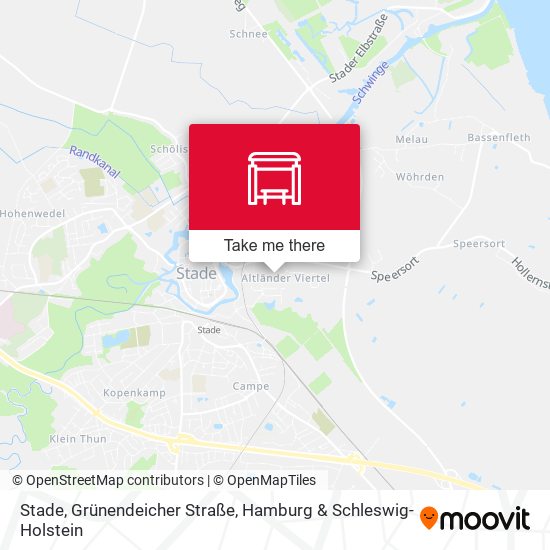 Stade, Grünendeicher Straße map