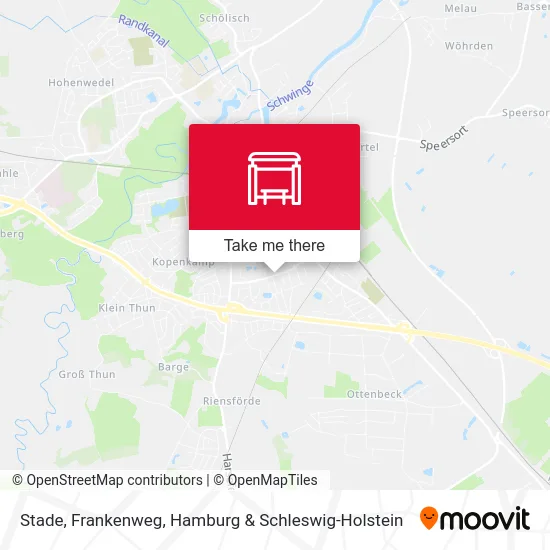Stade, Frankenweg map