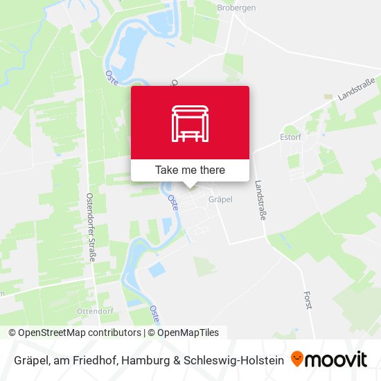 Gräpel, am Friedhof map