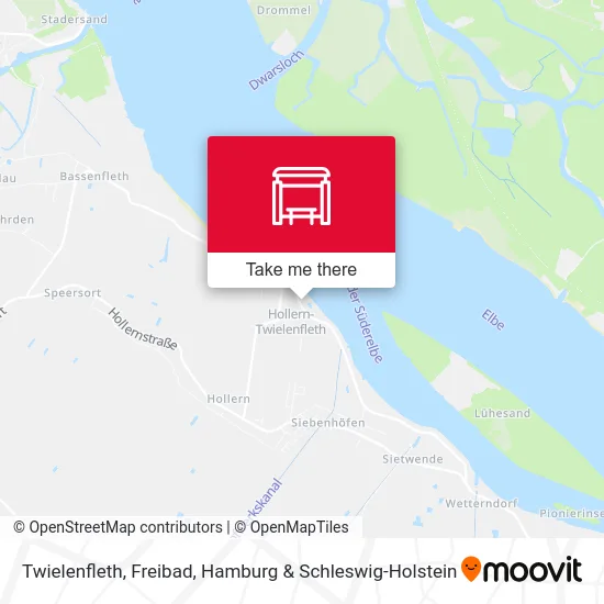 Карта Twielenfleth, Freibad