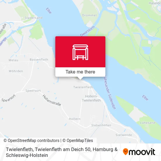 Карта Twielenfleth, Twielenfleth am Deich 50