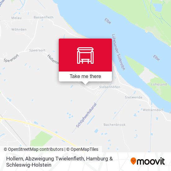 Hollern, Abzweigung Twielenfleth map