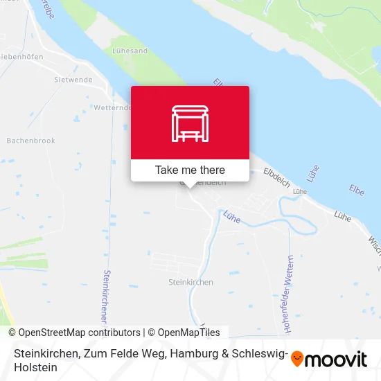 Карта Steinkirchen, Zum Felde Weg