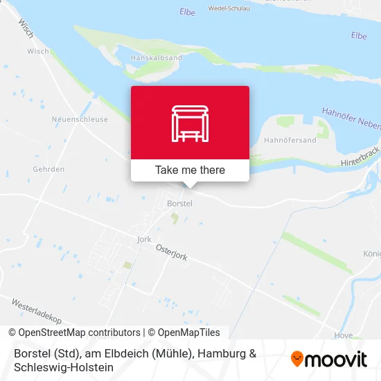 Карта Borstel (Std), am Elbdeich (Mühle)