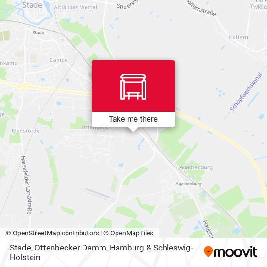 Stade, Ottenbecker Damm map