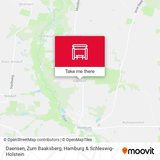 Карта Daensen, Zum Baaksberg