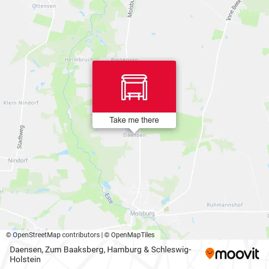 Карта Daensen, Zum Baaksberg