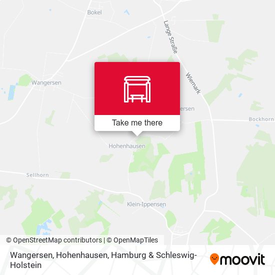 Wangersen, Hohenhausen map