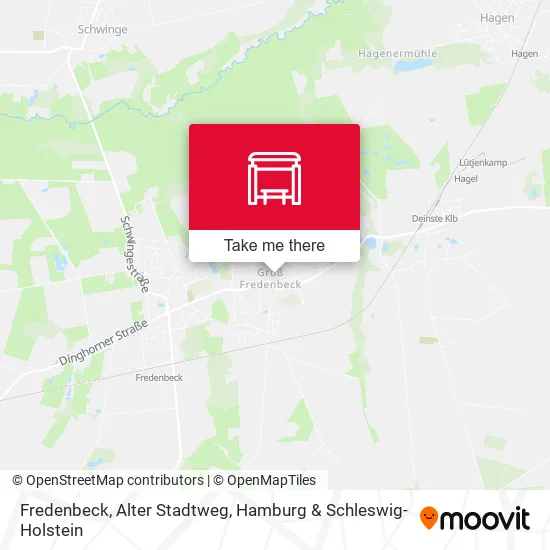 Карта Fredenbeck, Alter Stadtweg