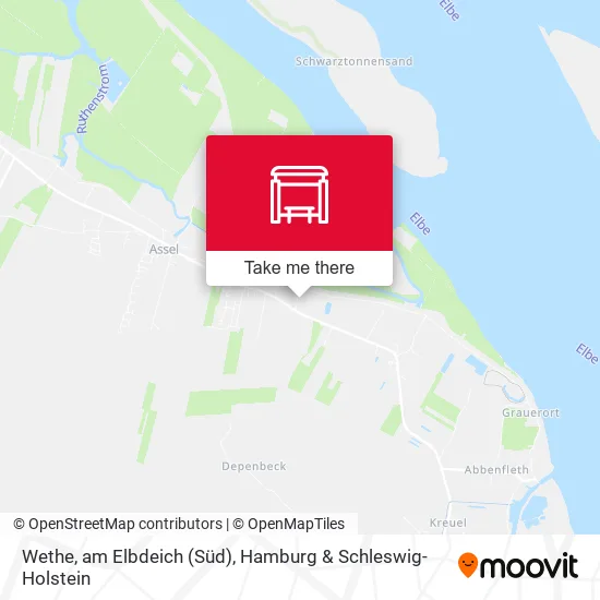 Карта Wethe, am Elbdeich (Süd)