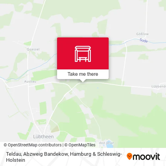Карта Teldau, Abzweig Bandekow