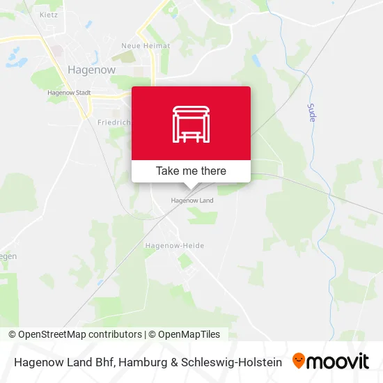 Карта Hagenow Land Bhf