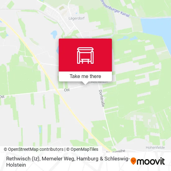 Карта Rethwisch (Iz), Memeler Weg