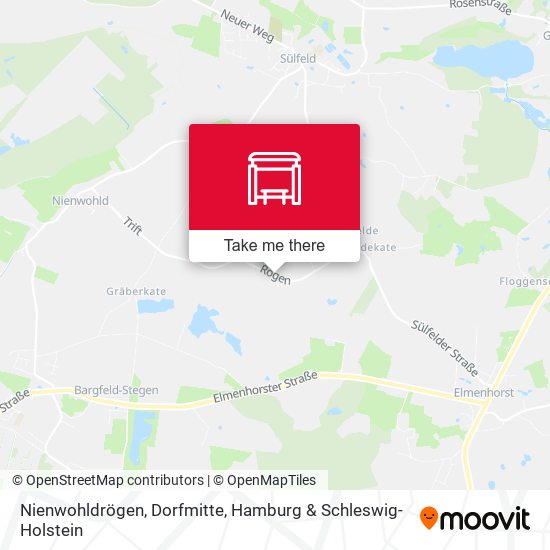 Nienwohldrögen, Dorfmitte map