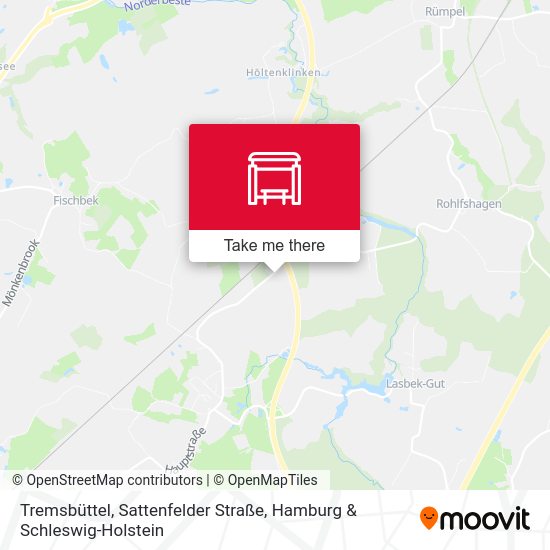 Tremsbüttel, Sattenfelder Straße map