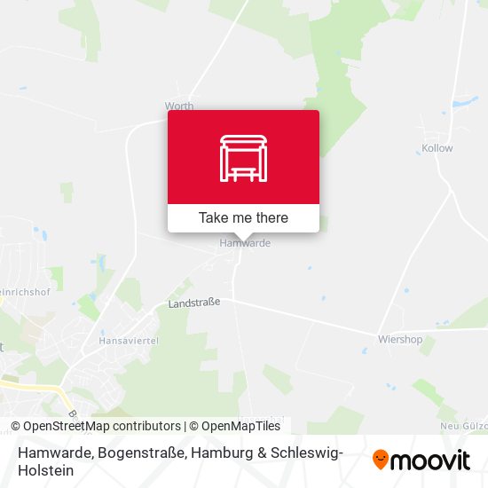 Hamwarde, Bogenstraße map
