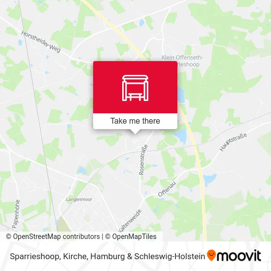 Карта Sparrieshoop, Kirche