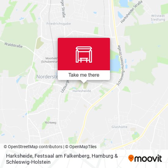 Harksheide, Festsaal am Falkenberg map