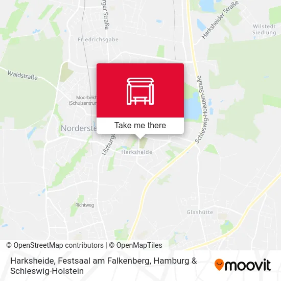 Карта Harksheide, Festsaal am Falkenberg